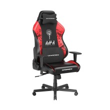 Игровое компьютерное кресло, DX Racer, GC/LHE23LTA/QZQ.NR, Hammer series, Steppe edition, Грузоподъемность рек: 115 кг, Рекомендуемый рост: 190 см. Эко-кожа PU, Металлическая основа кресла, Механизм качания: топ-ган, Нейлоновые колеса, Черно-красный